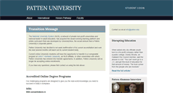Desktop Screenshot of patten.edu