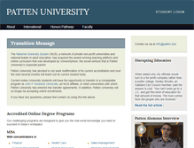 Tablet Screenshot of patten.edu